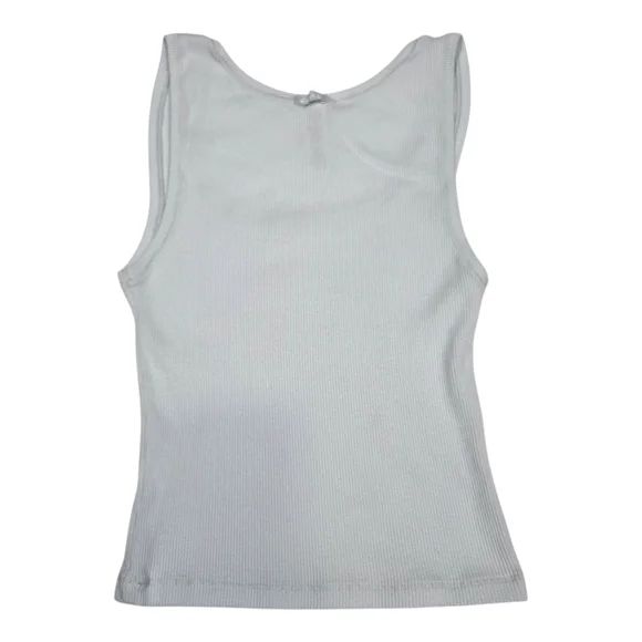 SKIMS Light Blue Cotton Ribbed Tank Size Small - Picture 3 of 8